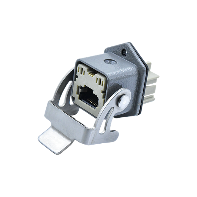 H3A RJ45 Hybrid 4+4Pins Socket