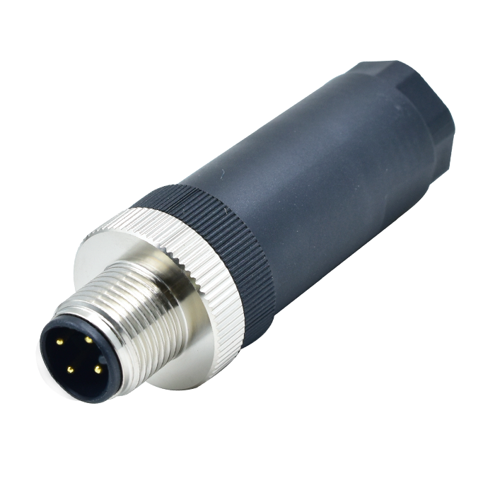M12 D-Coding 4Pins Male Connector