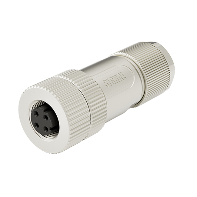 M12 D-Coding 4Pins Female Assembly Connector