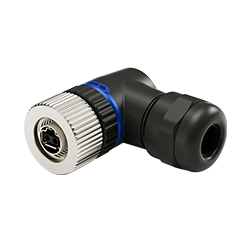 M12 SPE 2Pins Female 90° Assembly Connector