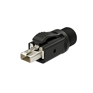 M12 SPE 2Pins Plug Molded Connector(Crimp Type)