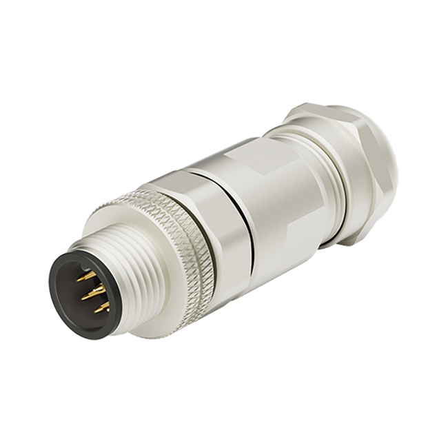 M12 A-Coding 8Pins Male Assembly Connector