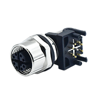 M12 X-Coding 8Pins Female Front Mount Connector