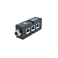 M12 Distribution Box 17-pin female front lock panel PG9+RJ45