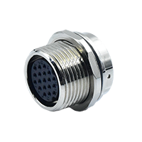 M15 19Pins Female Connector With Panel Mounting (Front Lock)