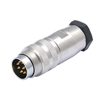 M16 24pins male assembly connector(solder)