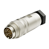 M16 19pins male assembly connector(solder)