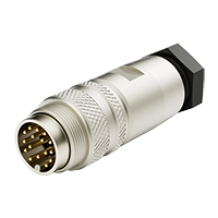 M16 16pins male assembly connector(solder)