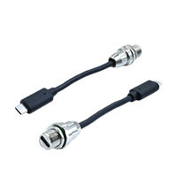 USB 3.1 Type-C F Panel M12*1.0 TO Type-C M Cable