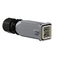 Heavy - Duty Connector - Size 3A Top-Entry Single-Lever Plug (Male)