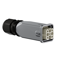 Heavy - Duty Connector - Size 3A Top-Entry Single-Lever Plug (Male)