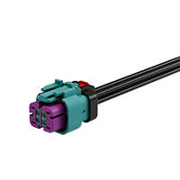 MINI FAKRA FEMALE(T-MF) FOR RG174 , RTK031 CONNECTOR (Quad), Waterproof