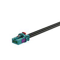 MINI FAKRA FEMALE(T-MF) FOR RG174, RTK031 CONNECTOR (Double) (w/ CPA)