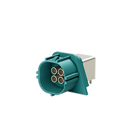 MINI FAKRA(R-MF) Right Angle Plug PCB Connector(Waterproof) Quad 