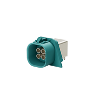MINI FAKRA(GB Standard)Right Angle Plug PCB Connector(Waterproof) Quad 