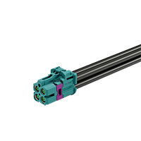 MINI FAKRA FEMALE(T-MF) FOR RG174, RTK031 CONNECTOR(Quad) 