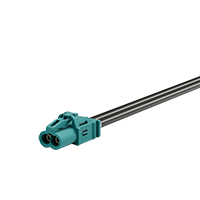 MINI FAKRA FEMALE(R-MF) FOR RG174, RTK031 CONNECTOR (Double) 