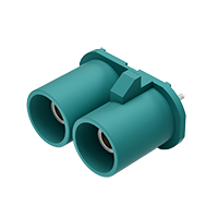 Double FAKRA Straight Plug PCB ConnectorPin length 1.95mm