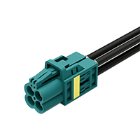 MINI FAKRA FEMALE(R-MF) FOR RG174, RTK031 CONNECTOR (Quad)