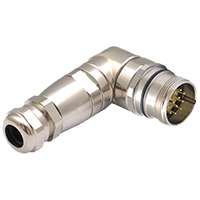 M23 9Pins Male Right Angle Assembly Connector