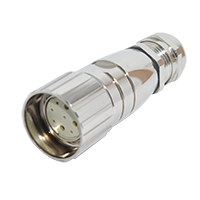 M23 9Pins Female Straight Assembly Connector