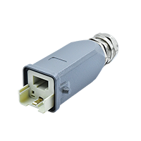 H3A RJ45 Hybrid 4+4Pins Plug