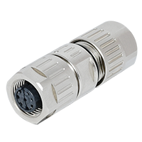 M12 D-Coding 4Pins Female Straight Assembly Connector