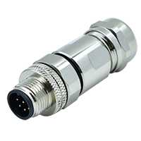 M12 A-Coding 12Pins Male Straight Assembly Connector
