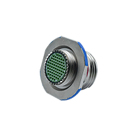 Aluminum panel-mount male connector