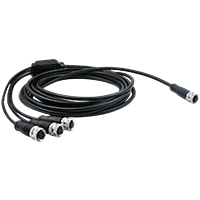 M12 A CODING 5P/F TO 4P/F*3 TPU CABLE