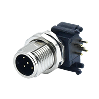 M12 A-Coding 5Pins Male Front Mount Connector